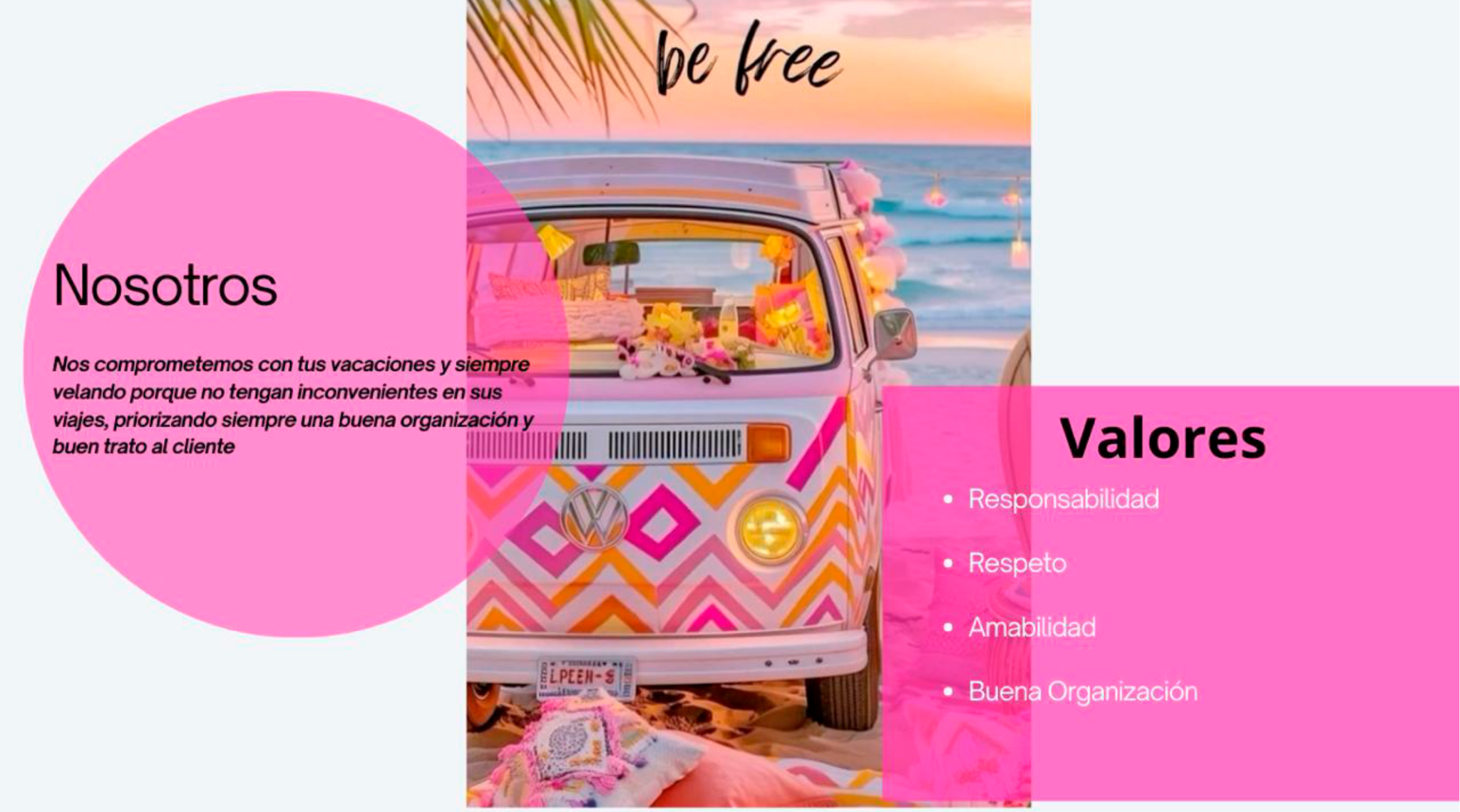 Nosotros y valores de Viajes Martínez Tour's